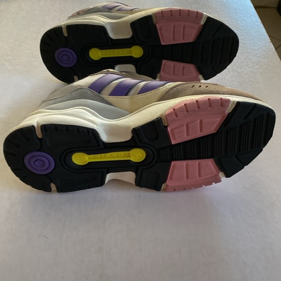 ADIDAS Originals Retropy Low Chalky Brown Purple Rush Suede/Textile Sneakers 7US - Picture 5 of 9